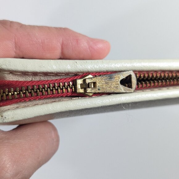 Vintage leather correspondence folder by Cooper-Weeks Canada, monogrammed M.A.M. - Picture 9 of 11